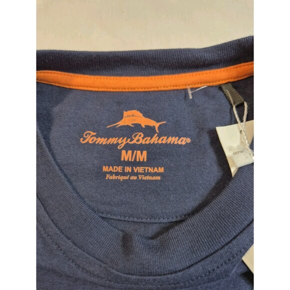 Tommy Bahama Men's T-Shirt Size M Short Sleeve Crew Neck Cotton Blue (48) - Picture 8 of 8